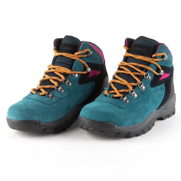 Columbia Newton Ridge Plus US 6 Waterproof Amped hiking shoes teal green - Picture 4 of 16